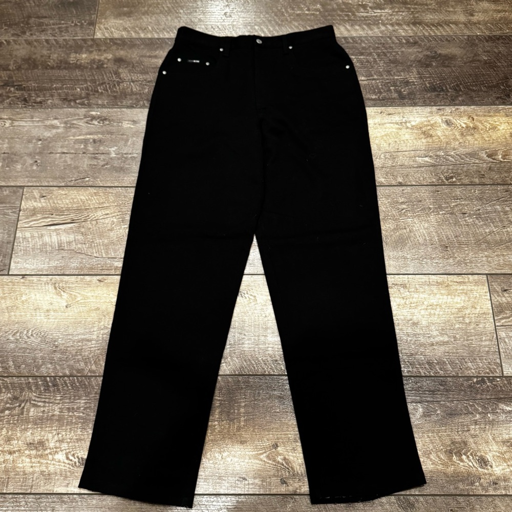 BC Ethic EZ-FIT 2206 Smooth Custom Fit Y2K Black Pant Size 34x35